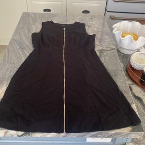 Ann Taylor Petite | Gold Zipper Detail Dress | Gently Used